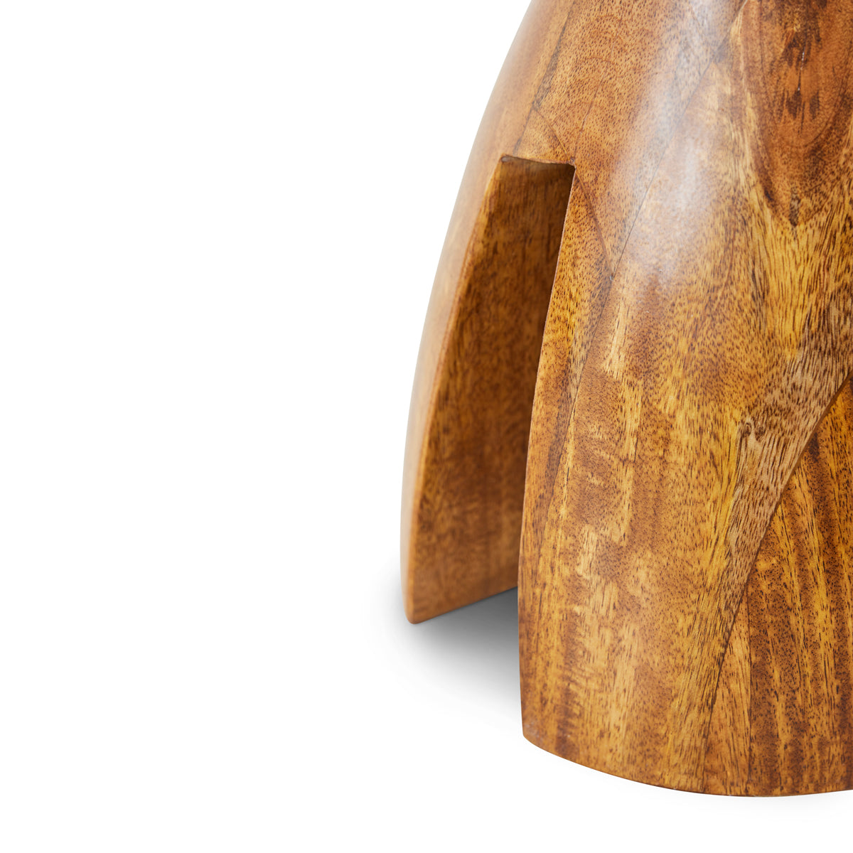 HKliving Wooden Stool Chestnut MSK3713