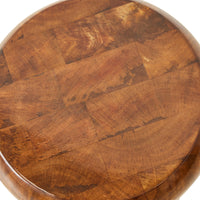 Thumbnail for HKliving Wooden Stool Chestnut MSK3713