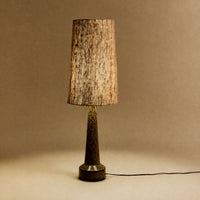 Thumbnail for Retro Stoneware Lamp Base Mustard with Shade