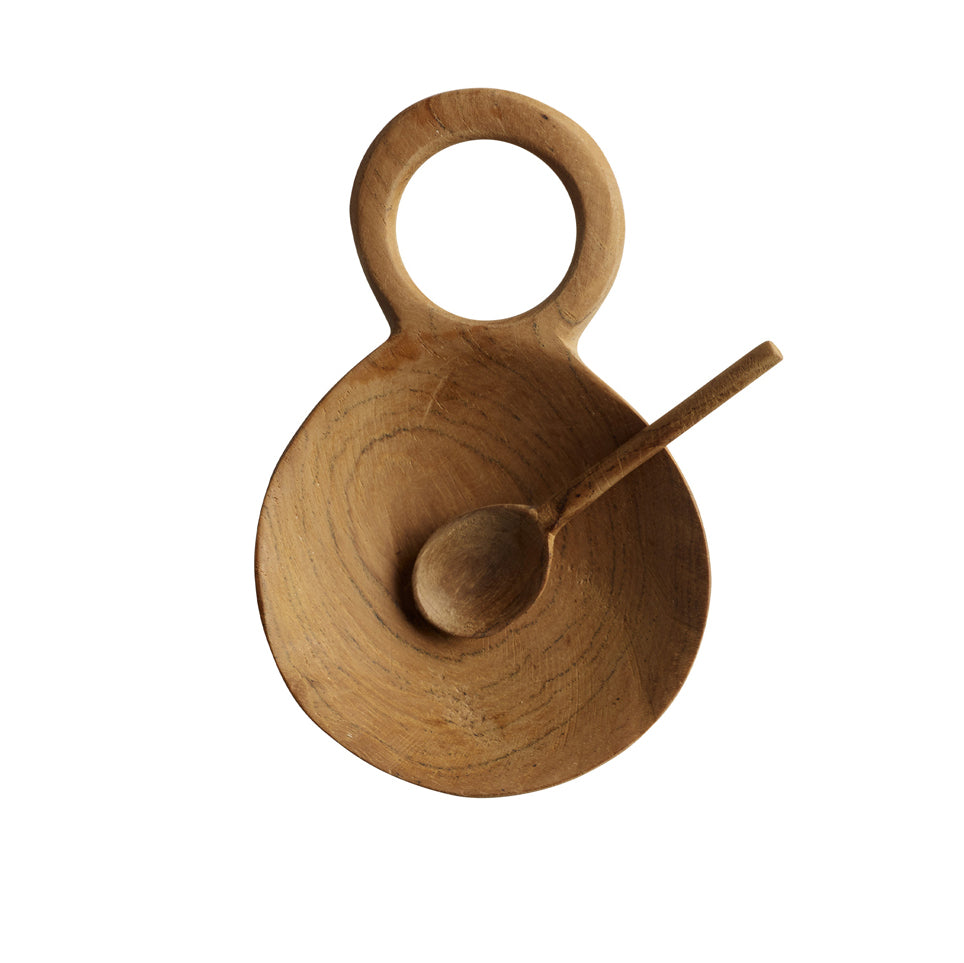 TineKhome Salt Set Teak Tree NUSASALT-SET