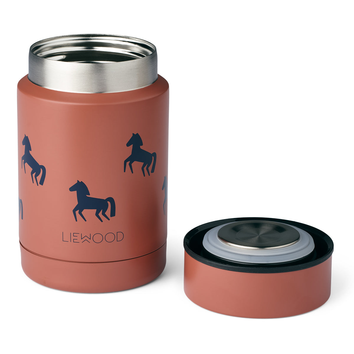 Nadja Food Jar - Horses / Dark rosetta