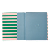 Thumbnail for NOTEM UMA Notebook, Flat-Lay - Medium - Green & Rose