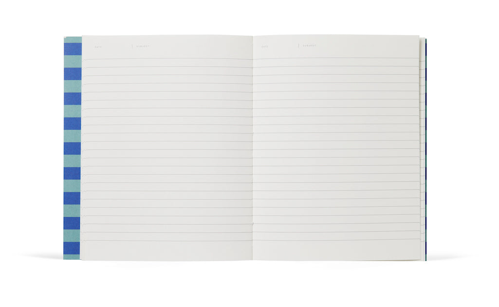 UMA Notebook, Medium - Blue Stripe