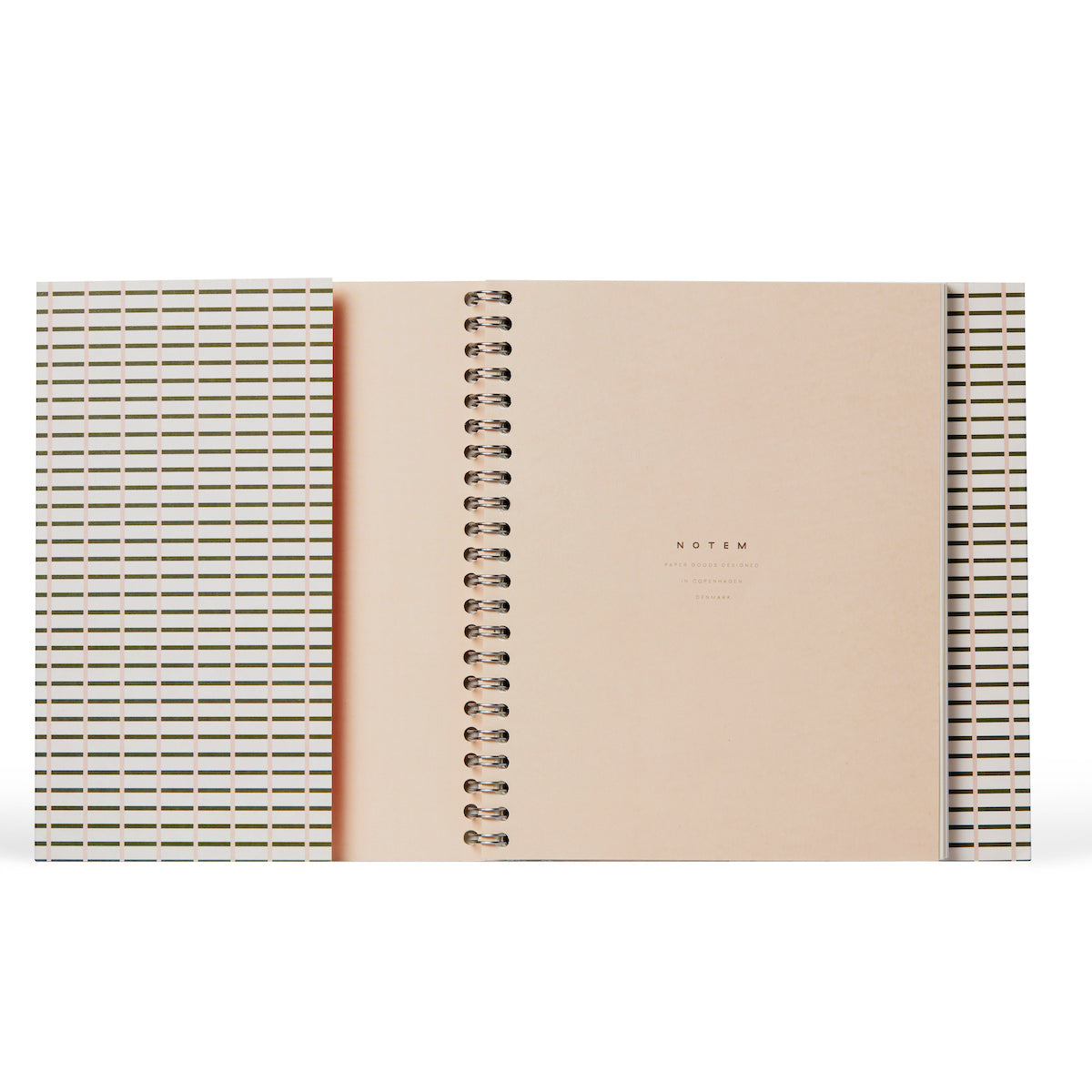 NOTEM Nela Wirebound Spiral Notebook, Medium - Green
