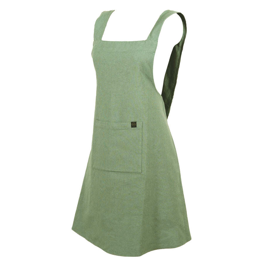 Apron Osani Linen Cotton Amande
