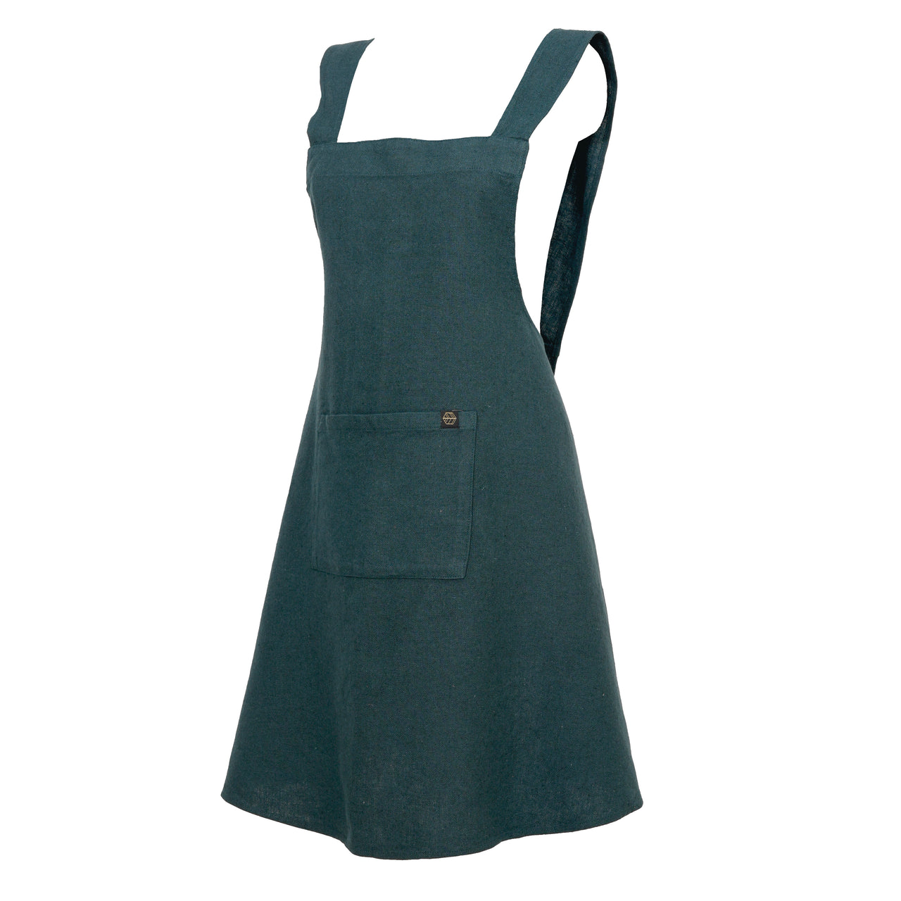 Apron Osani Linen Cotton Bleu De Prusse