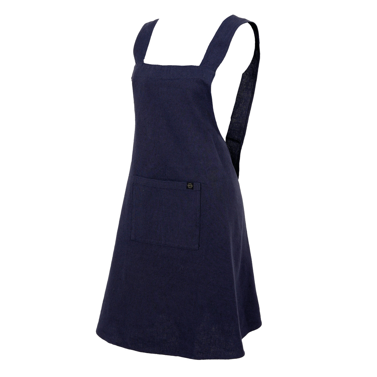 Apron Osani Linen Cotton Navy