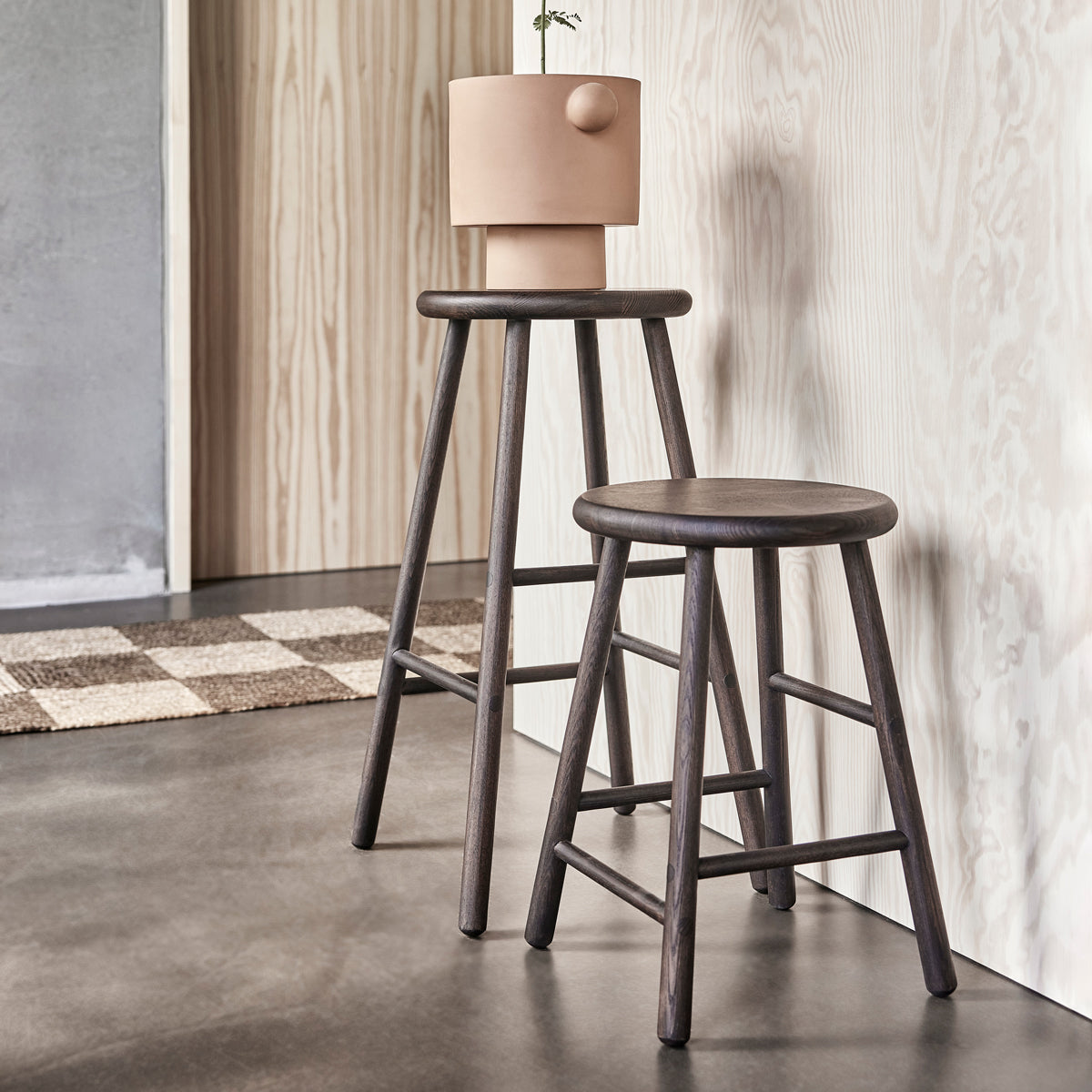 Moto Stool High Dark