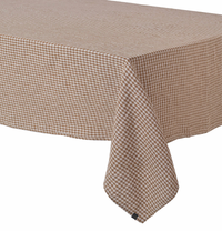 Thumbnail for Linen Tablecloth Ginham Gold