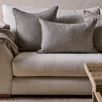 Thumbnail for Repudi Linen Cushion Cover - Soft Grey 60 x 40 cm