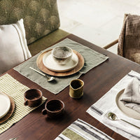 Thumbnail for Linen Tea Towels Natural Stripe