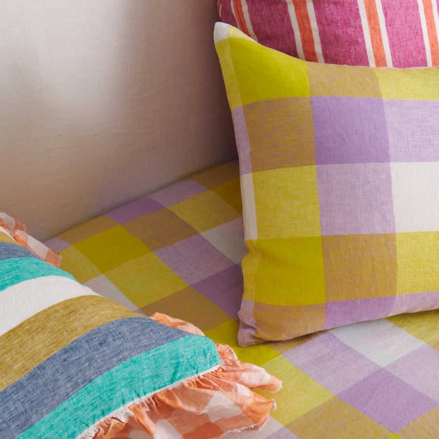 Society Of Wanderers Lavender Fizz Pillowcase Sets French Linen