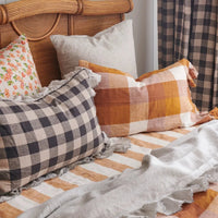 Thumbnail for Licorice Ginham Full Ruffle Pillowcase Set