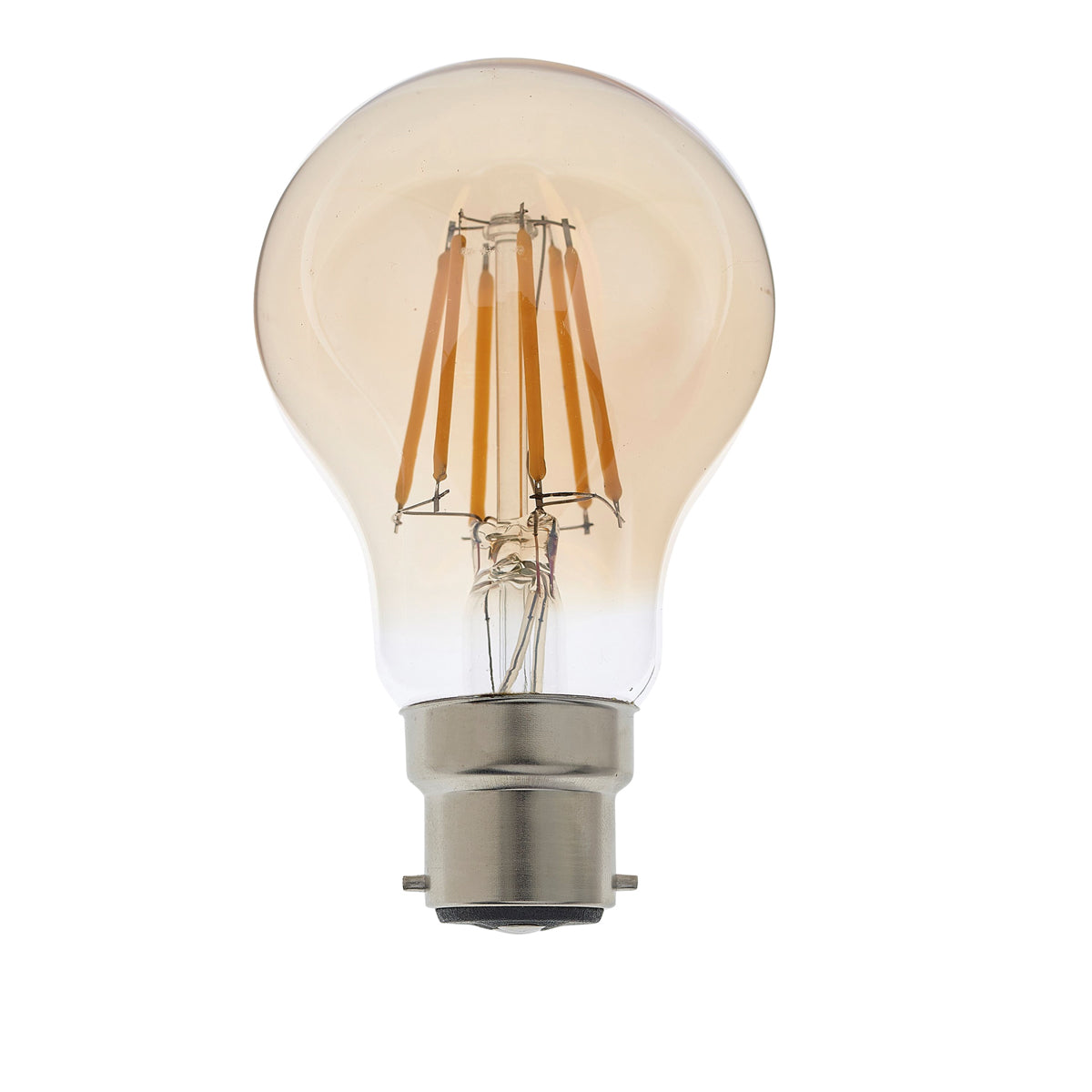B22 LED Filament GLS Amber Glass - 6cm