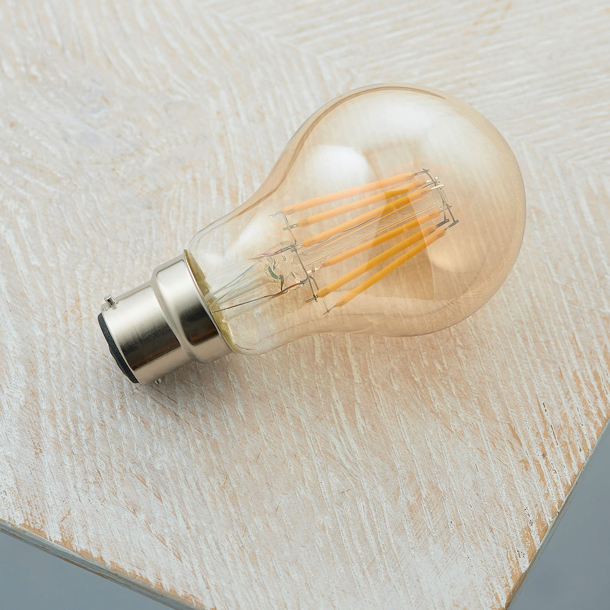 B22 LED Filament GLS Amber Glass - 6cm