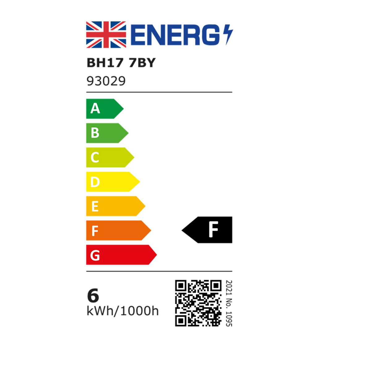 B22 LED Filament GLS Amber Glass - 6cm