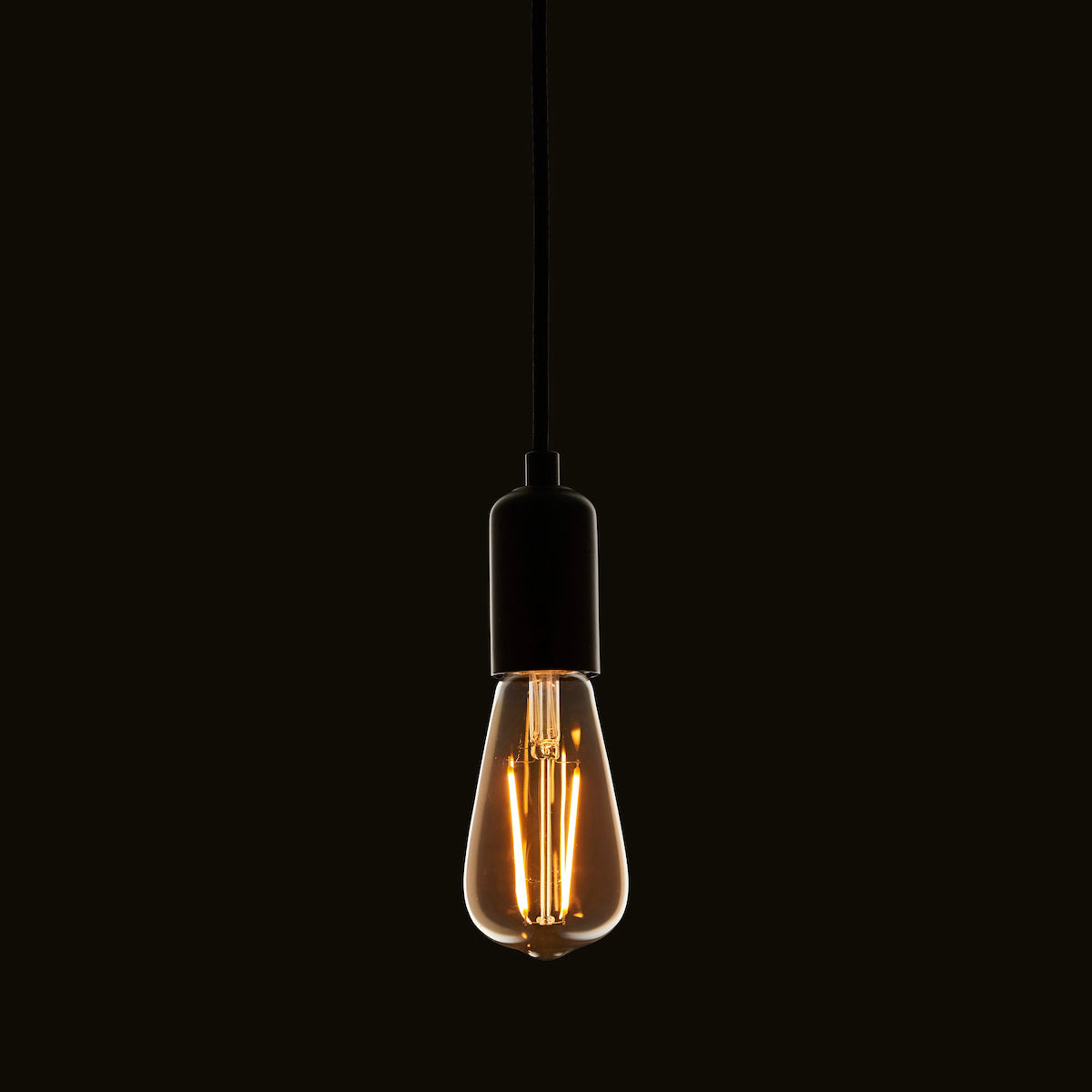 Folk Interiors E27 LED Filament Pear - Amber
