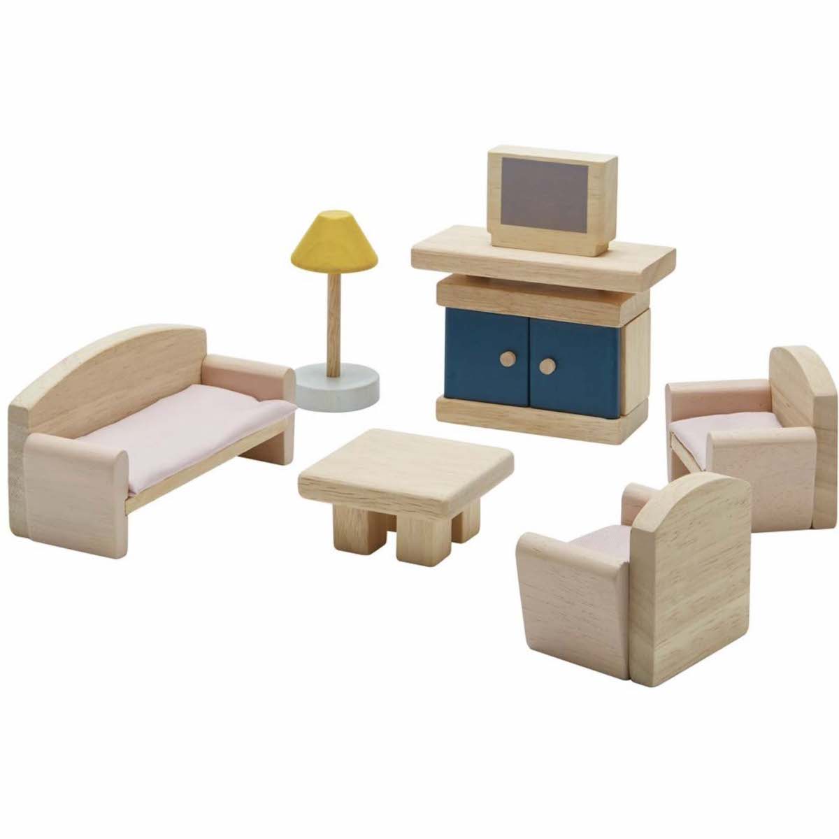 Plan Toys Living Room Dolls House Furniture - Orchard Collection 7355