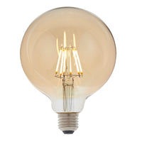 Thumbnail for E27 LED Filament Globe - Amber - 12.5cm