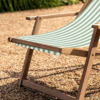 Thumbnail for Creta Deck Chair Green/White