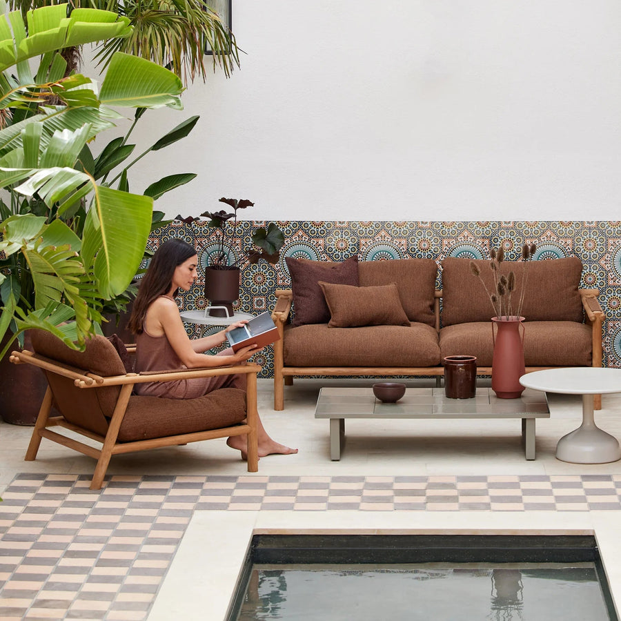 Sticks 2 Seater Sofa Teak 5 Colour Ways