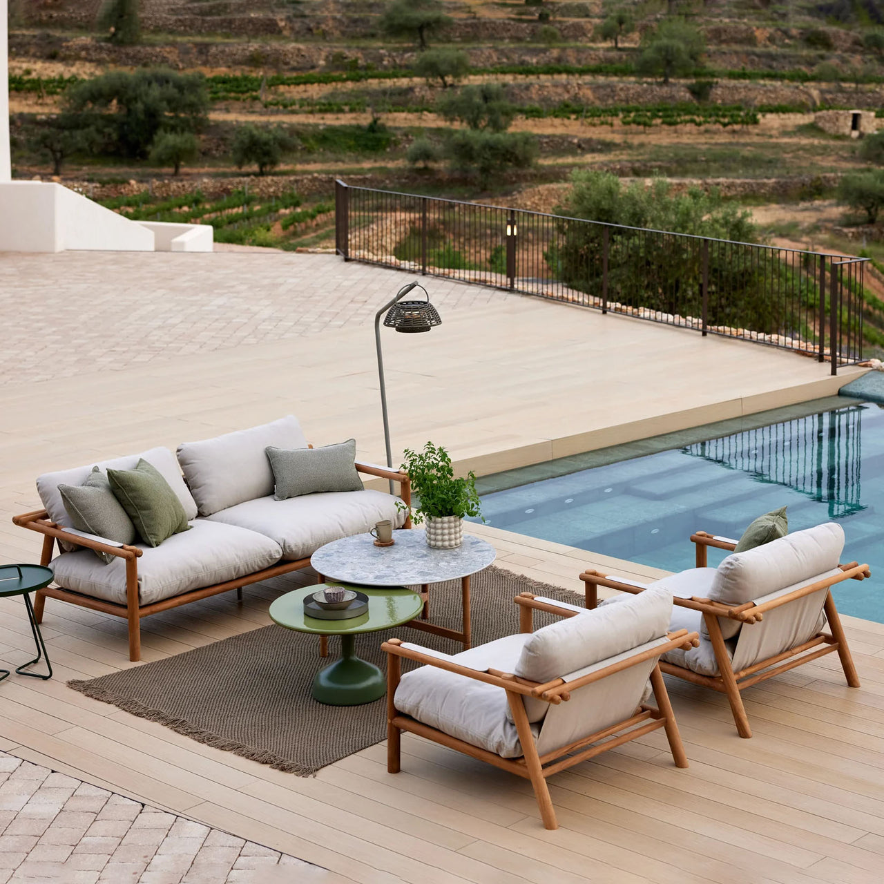 Sticks 2 Seater Sofa Teak 5 Colour Ways