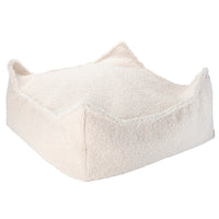 Thumbnail for Wigiwama cream white teddy Big square Ottoman