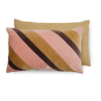 Thumbnail for Striped Velvet Cushion Sunkissed 50 x 30cm
