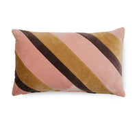 Thumbnail for Striped Velvet Cushion Sunkissed 50 x 30cm