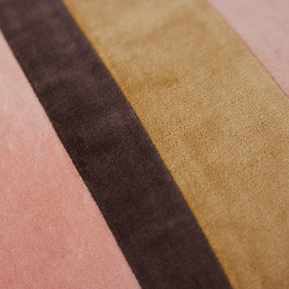 Striped Velvet Cushion Sunkissed 50 x 30cm