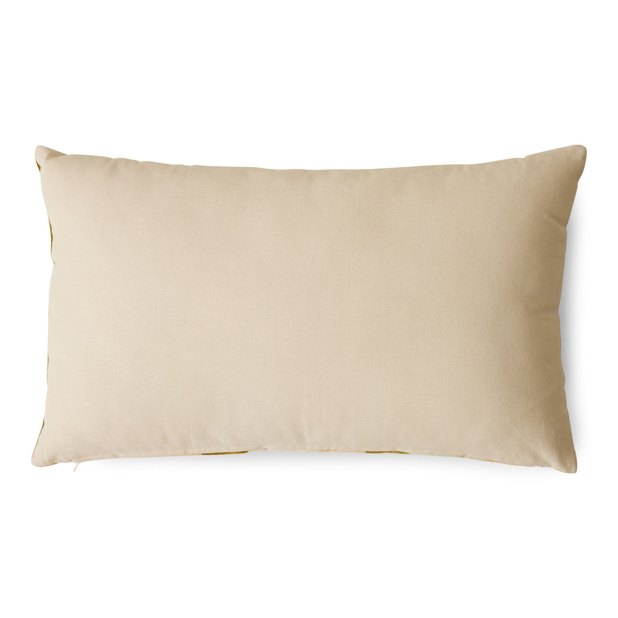 HKLiving Striped Velvet Cushion Fields 60 x 35cm TKU2195