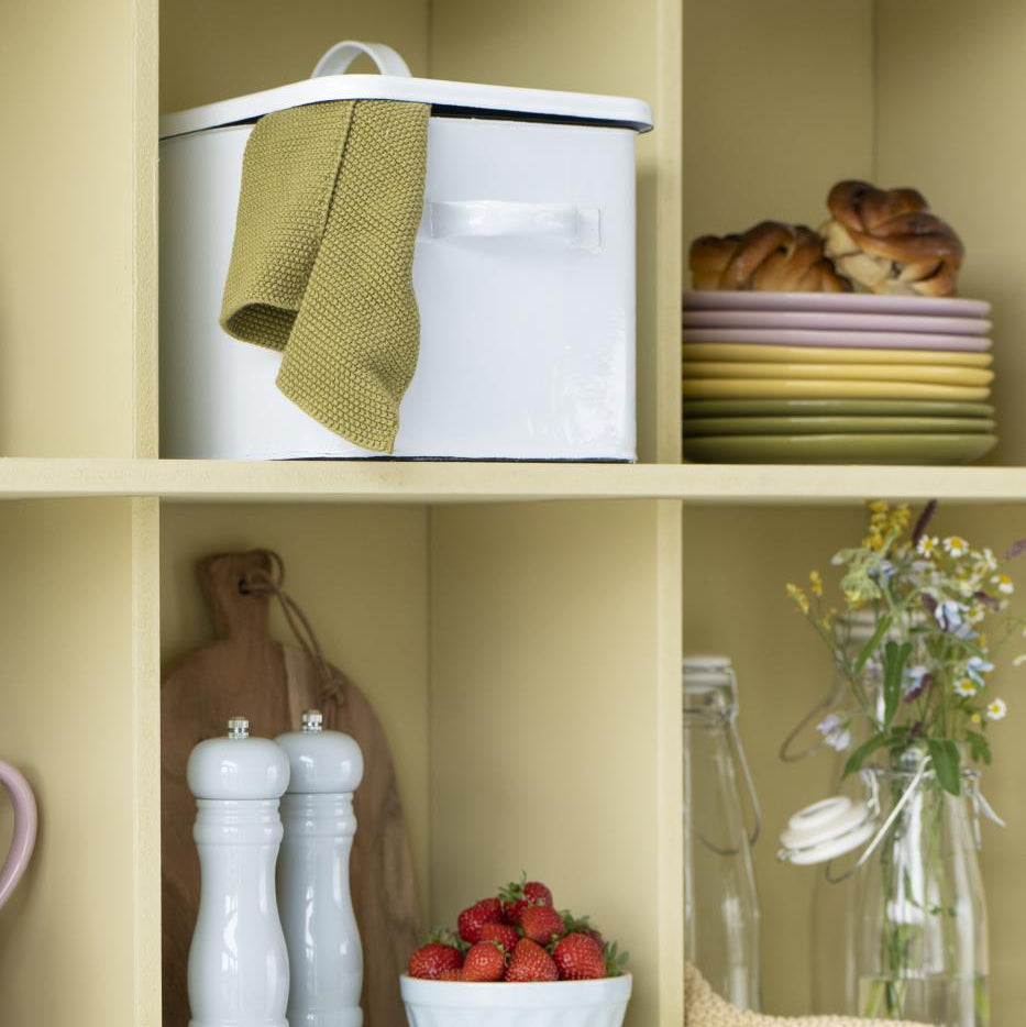 Bread Box Enamel - White