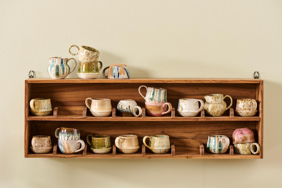 Wall Shelf w/2 Shelves 16 Rooms UNIQUE