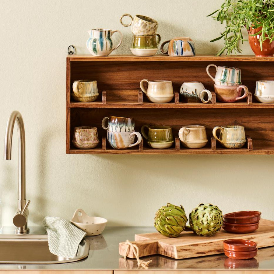Wall Shelf w/2 Shelves 16 Rooms UNIQUE