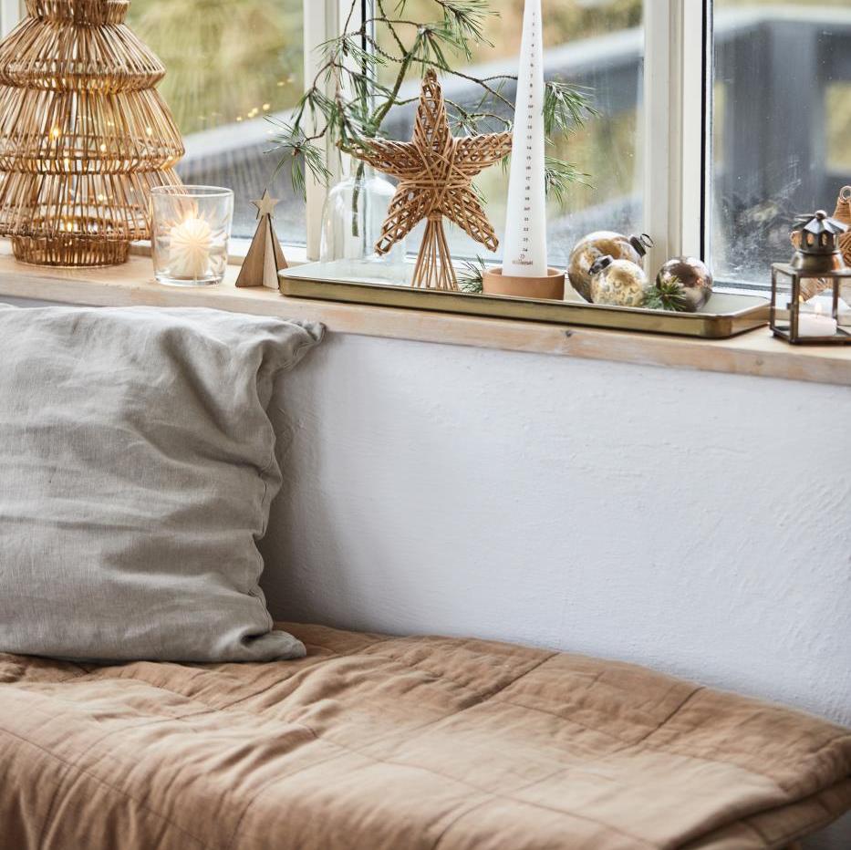 Vintage Quilt Bedspread Cafe Creme