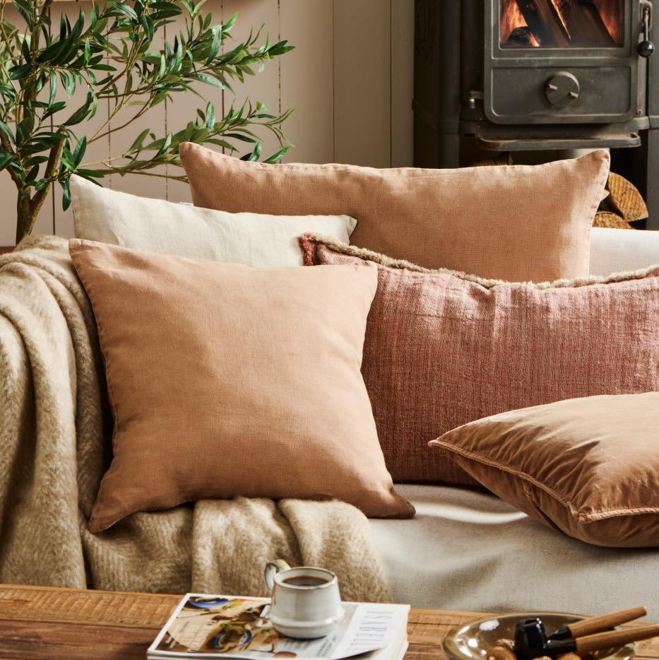 Cushion Linen Camel 50cm x 50cm