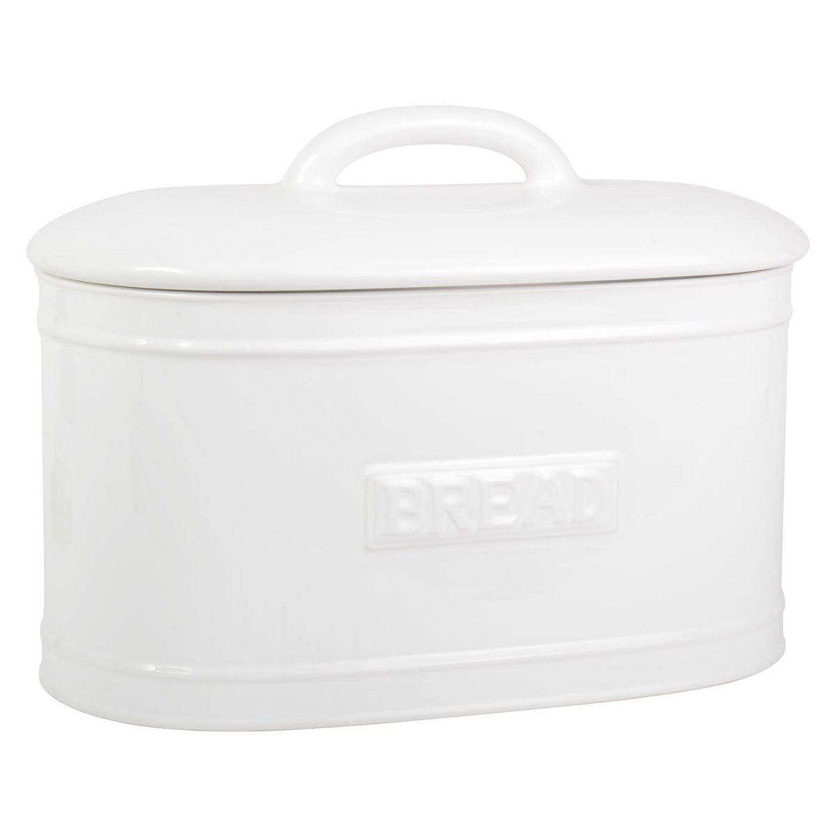 Bread Box Oval White