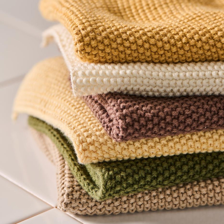 Dish Cloth Mynte Lemonade Knitted