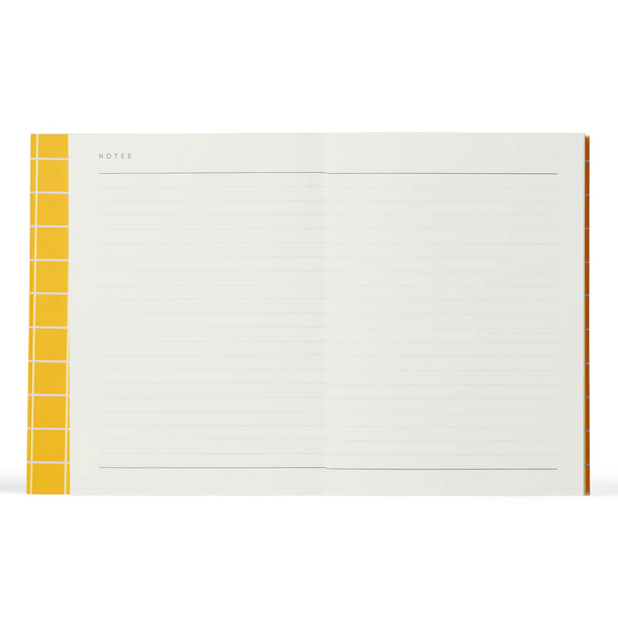 UMA Notebook, Small - Ochre Check