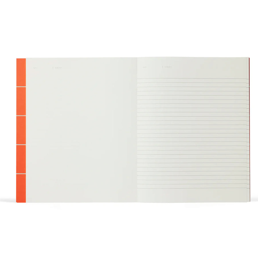 UMA Notebook, Large - Orange Check