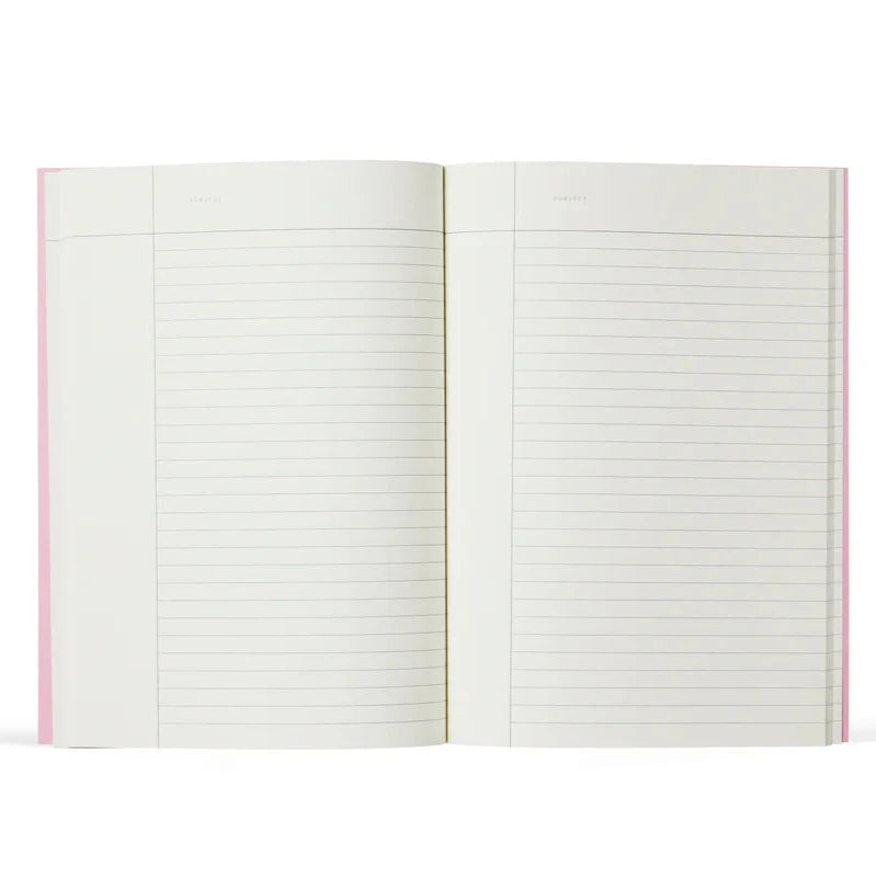 NOTEM Vita Notebook, Medium - Orange Grid