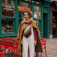 Thumbnail for BIANCA SWADDLE GINGHAM CARAMEL: VICHY / L 110*110