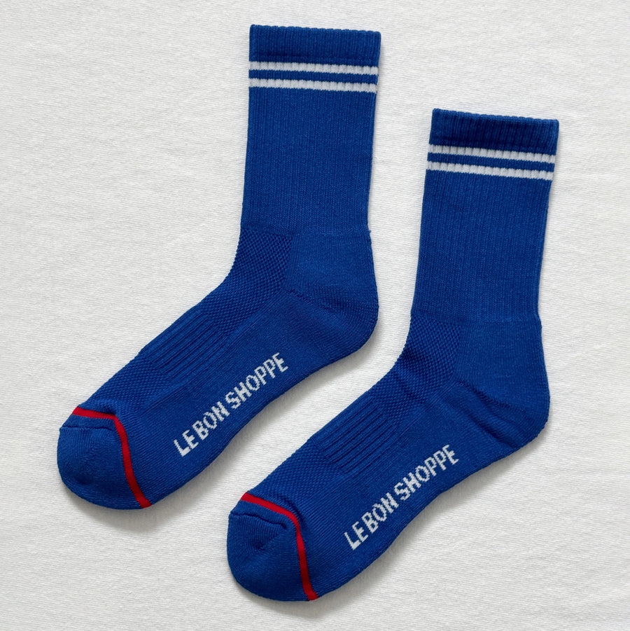 Le Bon Shoppe Boyfriend Socks: Colbalt