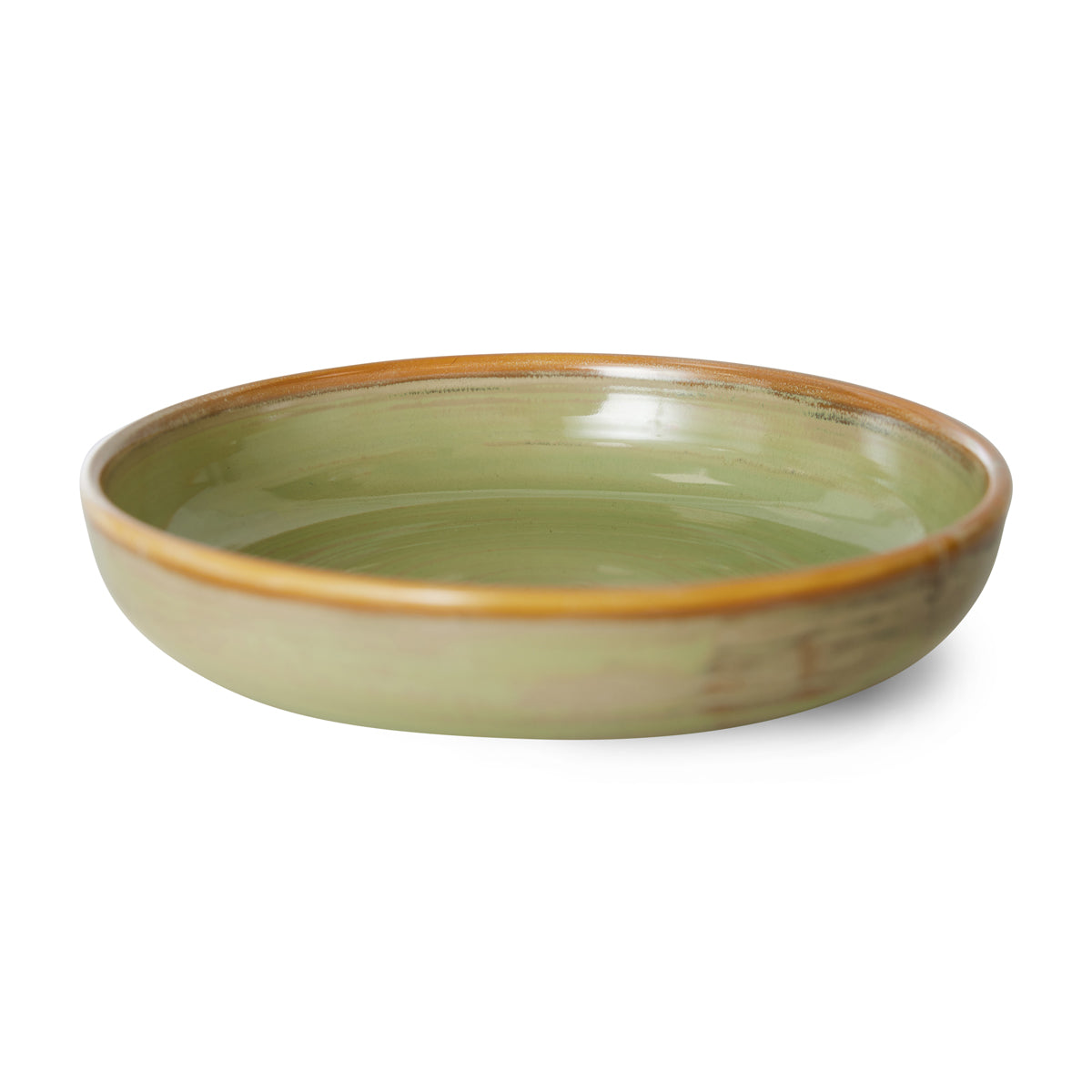 Chef Ceramics: Deep Plate L, Moss Green