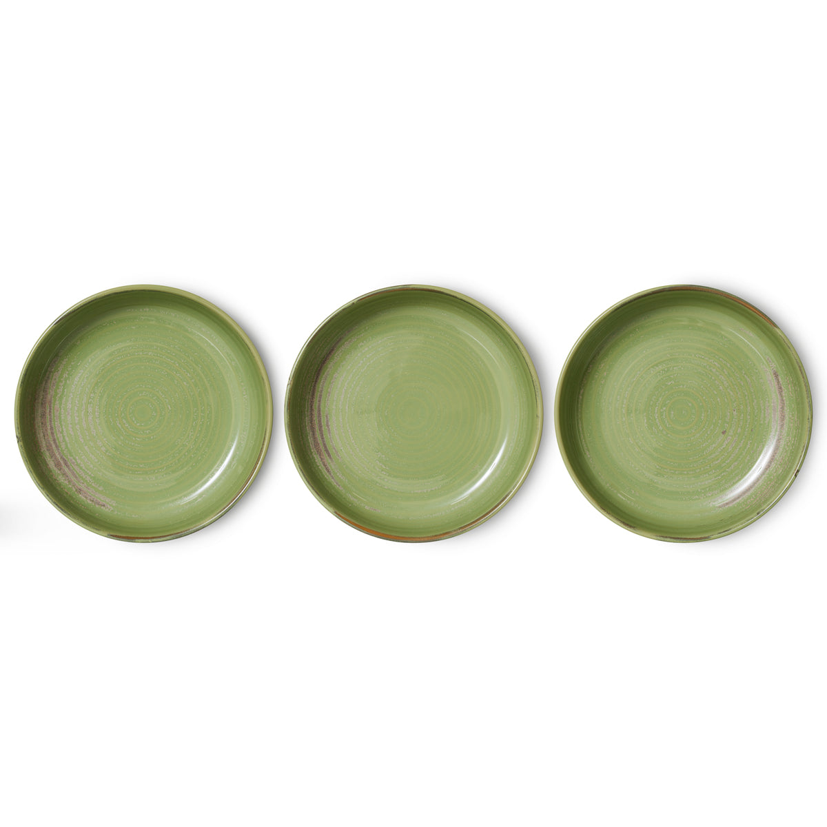 Chef Ceramics: Deep Plate L, Moss Green