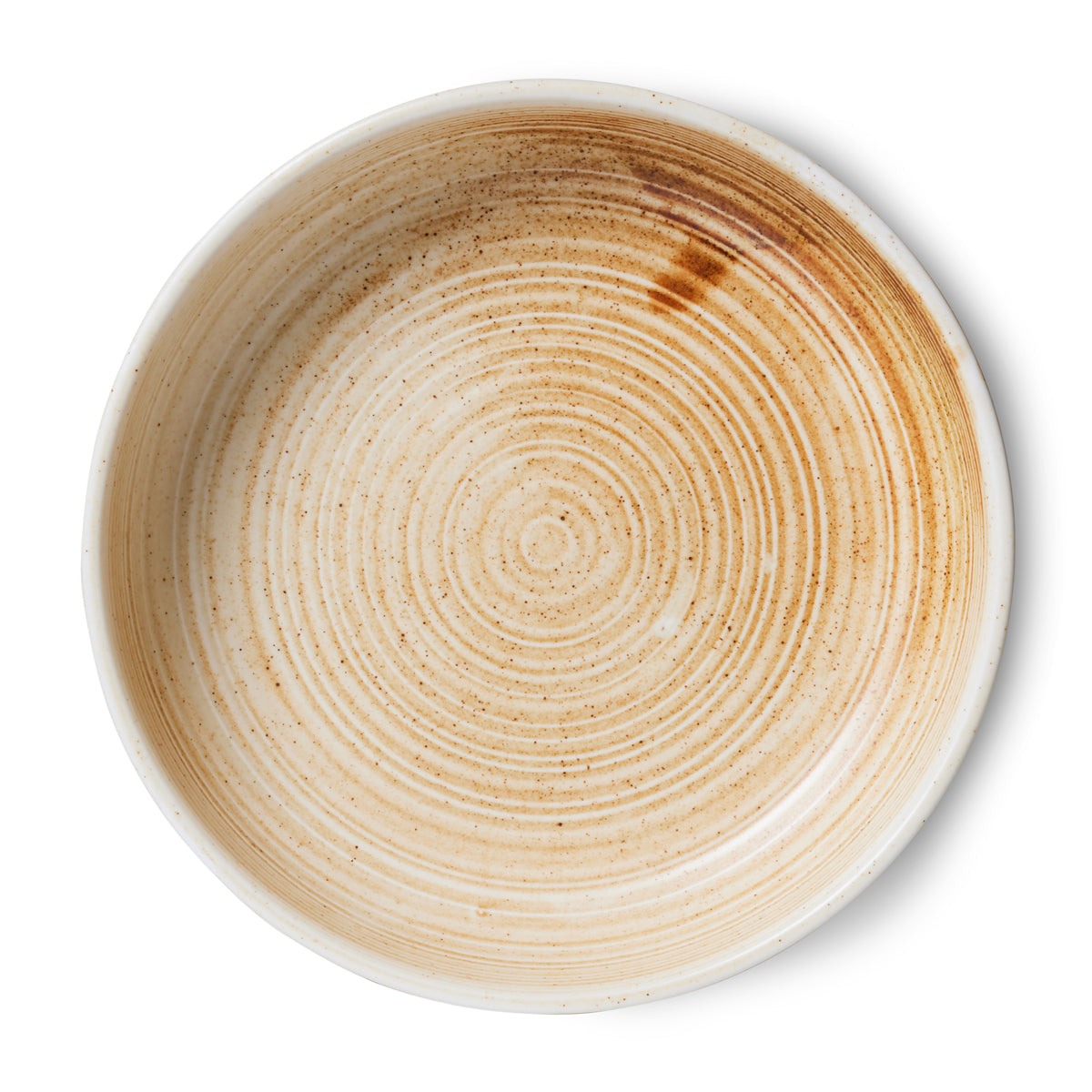 Chef Ceramics: Deep Plate Rustic Cream/Brown