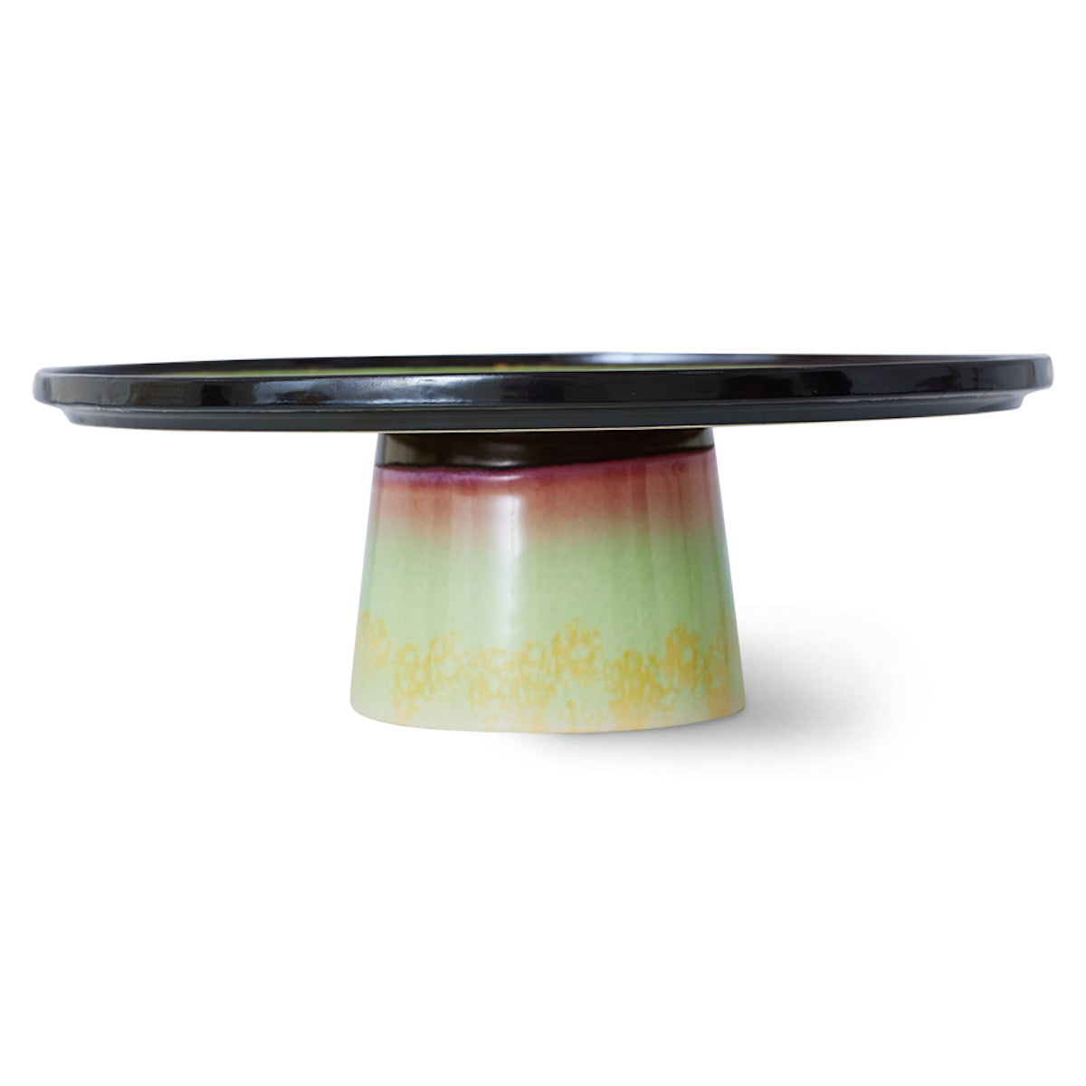 70s Ceramics Cake Stand Plateau Licorice