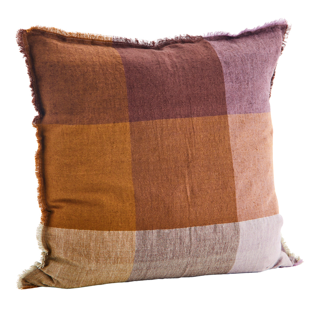 Linen Cushion -  Burnt Orange, Lilac, Bordeaux