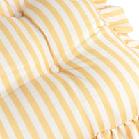 Thumbnail for Millie Ruffle 2 Pack Indoor/Outdoor Seat Pads Yellow: Yellow / 40 x 40cm