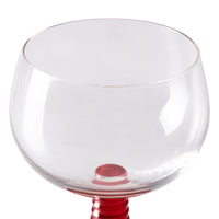 Thumbnail for HKliving Swirl Wine Glass Low, Red AGL4479